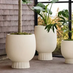 West Elm Marta Ficonstone Indoor/Outdoor Planters