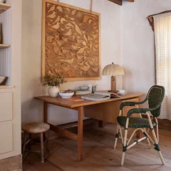 West Elm Maru Rattan Dining Arm Chair