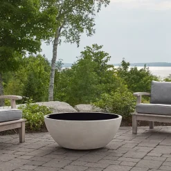 West Elm Maryam Round Outdoor Aluminum Fire Table Burner Lid (–)