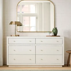 West Elm Mayson Painted Grasscloth 6-Drawer Dresser (60")