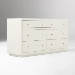 West Elm Mayson Painted Grasscloth 6-Drawer Dresser (60")