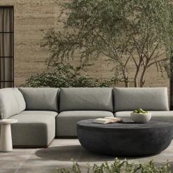 West Elm McMinniville Outdoor 4-Piece Chaise Sectional (139")