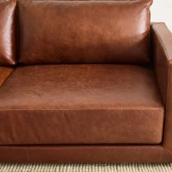 West Elm Melbourne Leather Sofa (76"–96")