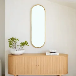 West Elm Metal Framed Pill Wall Mirror