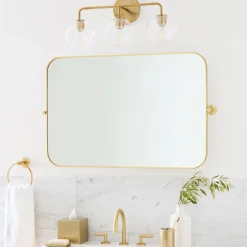 West Elm Metal Frame Pivot Mirror - Landscape