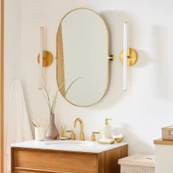 West Elm Metal Frame Pivot Mirror - Pill