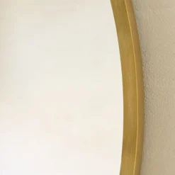 West Elm Metal Frame Round Wall Mirror