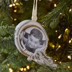 West Elm Metal Moon Frame Heirloom Ornament