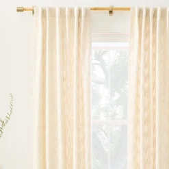 West Elm Mid-Century Basketweave Curtain