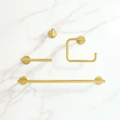 West Elm Mid-Century Bathroom Hardware - Antique Brass