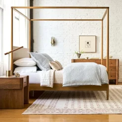 West Elm Mid-Century Canopy Bed