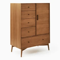 West Elm Mid-Century Chifforobe (40") - Acorn