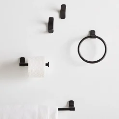 West Elm Mid-Century Contour Bathroom Hardware – Dark Bronze