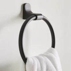 West Elm Mid-Century Contour Bathroom Hardware – Dark Bronze