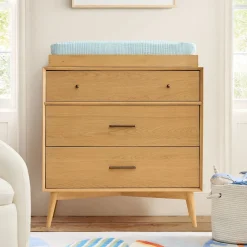 Kids West Elm Mid-Century 3-Drawer Narrow Dresser with Removable Topper (36")