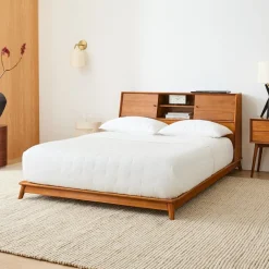 Kids West Elm Mid-Century Headboard Storage Platform Bed