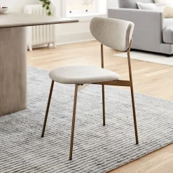 West Elm Mid-Century Modern Petal Upholste Dining Chair