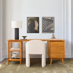 West Elm Mid-Century Modular Desk w/ File Cabinet & Shelves (70")