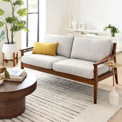West Elm Mid-Century Show Wood Sofa (66")