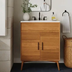 West Elm Mid-Century Single Bathroom Vanity (–)