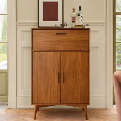 West Elm Mid-Century Tall Bar Cabinet (32")