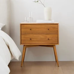 West Elm Mid-Century Wide Nightstand (25")