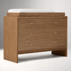 Kids West Elm Miles 6-Drawer Wide Dresser with Removable Topper (49")