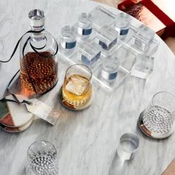 West Elm Mixed Marble & Brass Coaster Sets