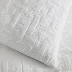 West Elm Modern Blocks Matelasse Duvet Cover & Shams