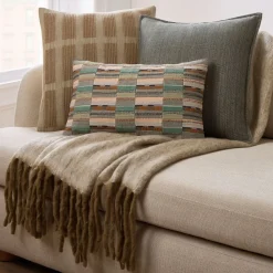 West Elm Modern Crewel Blocks & Throw Set