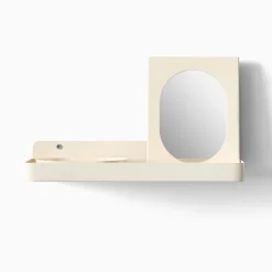West Elm Modern Dorm Entryway Storage Shelf Mirror (12")