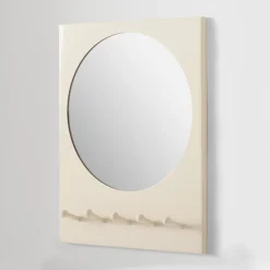West Elm Modern Dorm Mirror with Hooks