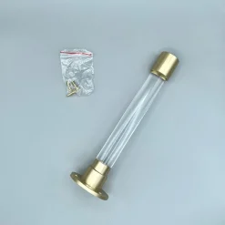 West Elm Modern Home by Bellver Projected Acrylic & Brass Wall Hook
