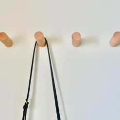 West Elm Modern Home by Bellver Wooden Peg Wall Hooks - Set of 4