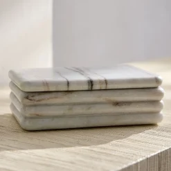 West Elm Modern Marble Rectangle Decorative Box