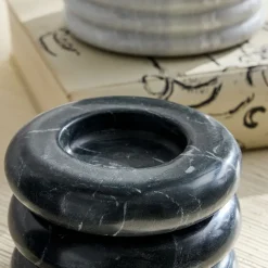 West Elm Modern Marble Round Decorative Boxes