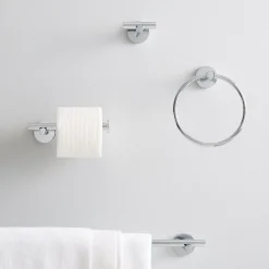 West Elm Modern Overhang Bathroom Hardware - Chrome