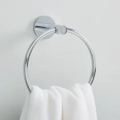 West Elm Modern Overhang Bathroom Hardware - Chrome