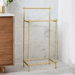West Elm Modern Overhang Freestanding Towel Rack