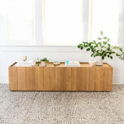 West Elm Modern Paneled Wood Media Console (72")