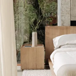 West Elm Modern Paneled Wood Nightstand (18")