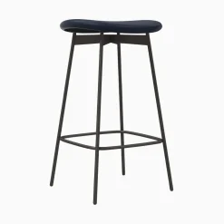 West Elm Modern Petal Backless Counter Stool - Leather