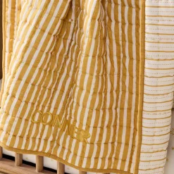 Kids West Elm Modern Stripe Reversible Baby Quilt