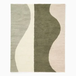 West Elm Modern Wave Shag Wool Rug