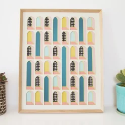 West Elm Molly M Framed Wall Art - Viaduct Neon