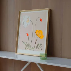 West Elm Molly M Framed Wall Print - Iceland Poppy