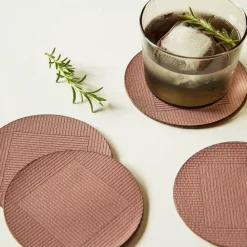 West Elm Molly M Within Leather Coasters - Set of 4
