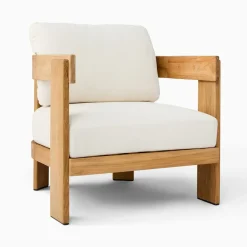 West Elm Monterey Outdoor Teak Lounge Chair Protective Cover