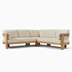 West Elm Monterey Outdoor Teak 3-Piece L-Shaped Sectional Protective Cover