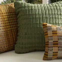 West Elm Moody Plaids Outdoor Pillow Set